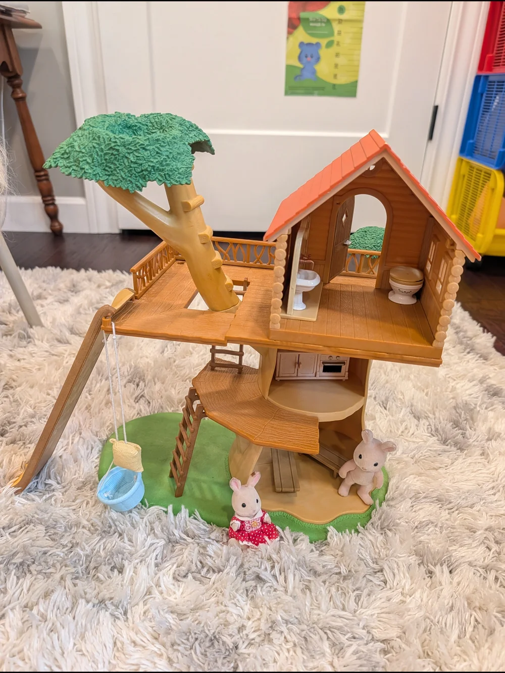 CALOCO CRITTERS Woodland Adventure Tree House Playset House And Accessories